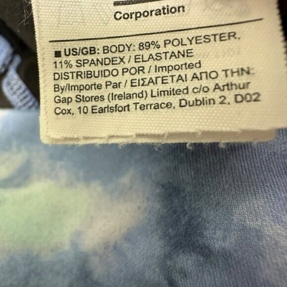 Athleta Girl M 8/10 High Rise Printed Chit Chat Tight Leggings Blue 982645 - Picture 7 of 10